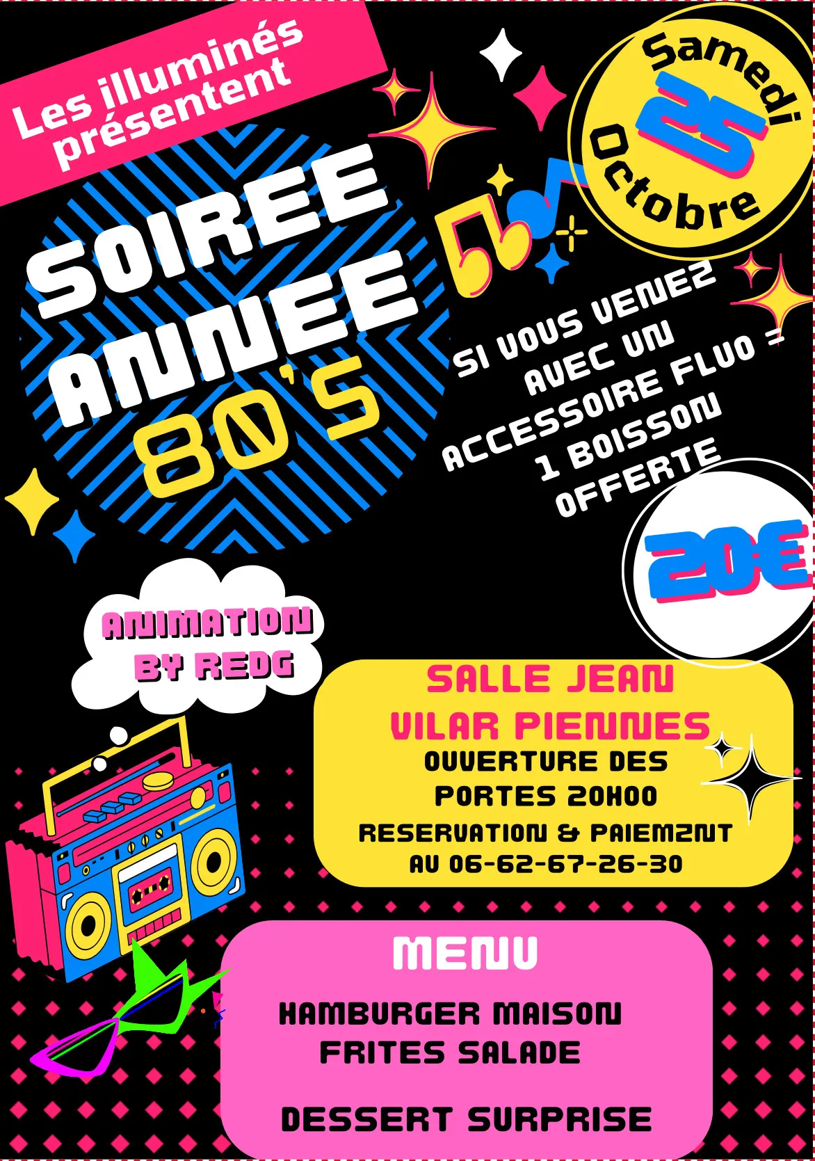 Soirée Années 80 | Les Illuminés de Piennes | 25/10